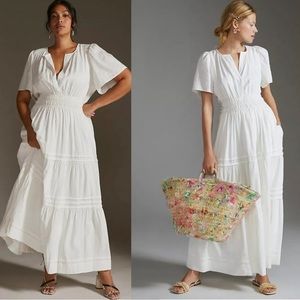 - Anthropologie The Somerset Maxi Dress: Linen Edition